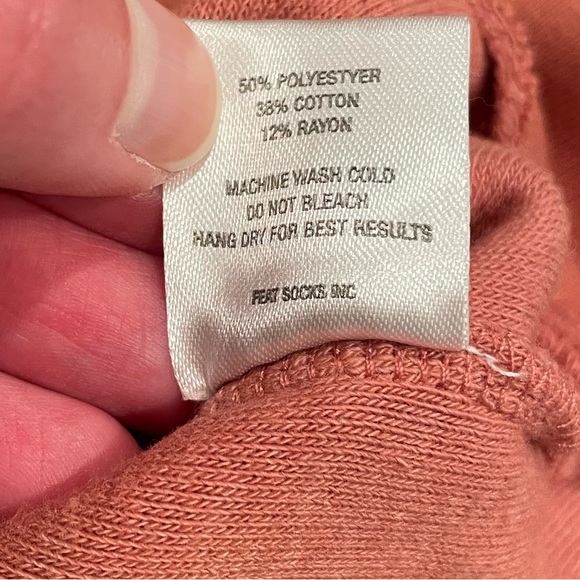 Feat Rust Colored Blanket Blend Hoodie & Shorts Set Size XL - Picture 13 of 14